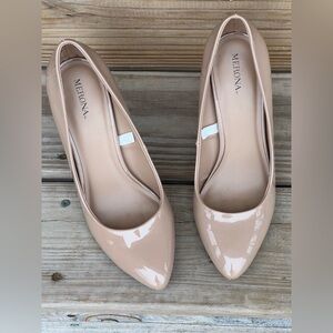 Merona Nude-Toned Heels - size 8.5